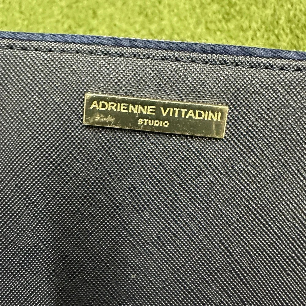 ADRIENNE VITTADINI Charging Wallet Crossbody RFID Protection NAVY SAFFIANO‎ - Picture 2 of 14